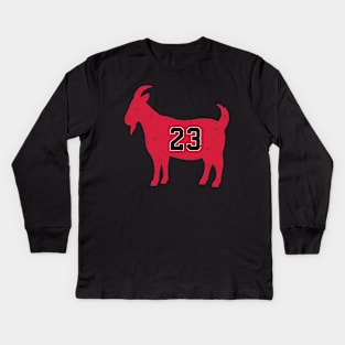 Goat 23 MJ vintage Kids Long Sleeve T-Shirt